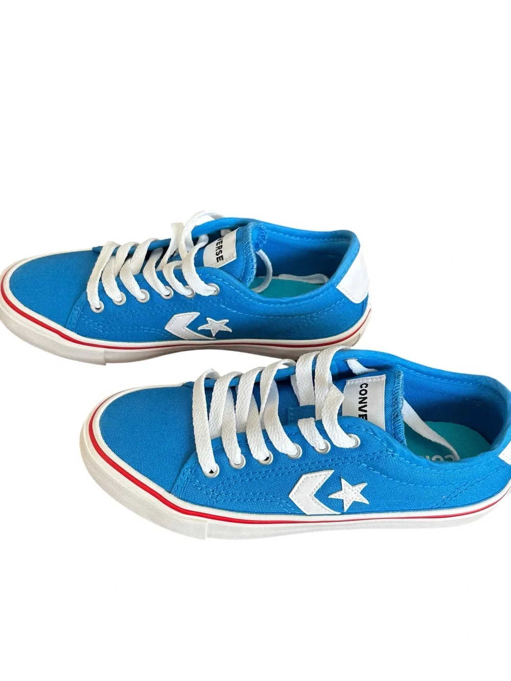 Converse Star Replay OX Blue Canvas Sneakers Kids Size 2